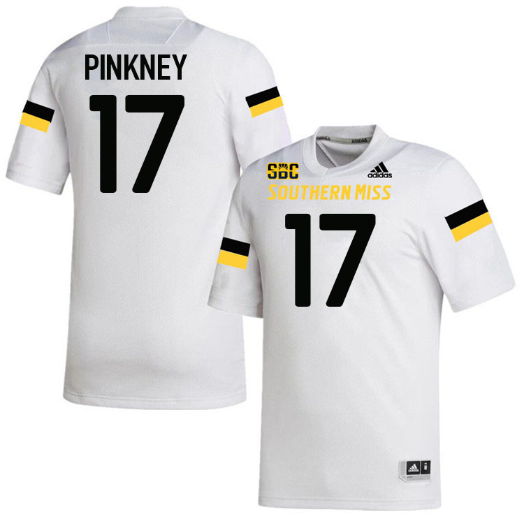 Southern Miss Golden Eagles #17 Tre Pinkney Jersey Football Uniforms-White